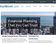 Tablet Screenshot of karlblovet.com